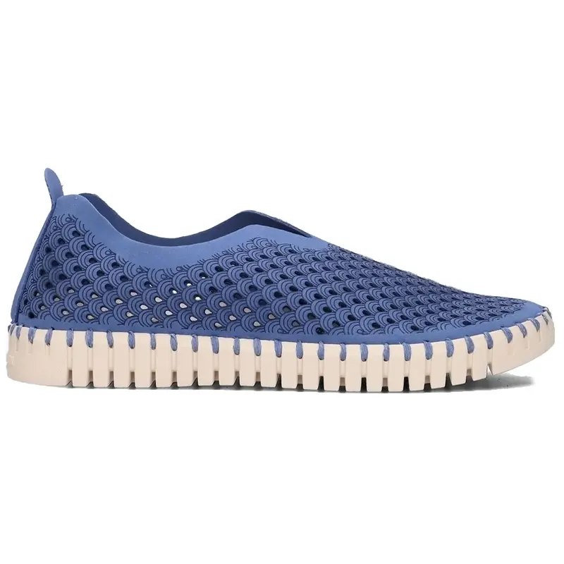 Ilse Jacobsen Tulip 3275 Textile Women's Slip On Shoes - Light Regatta - Size:US 7 Women