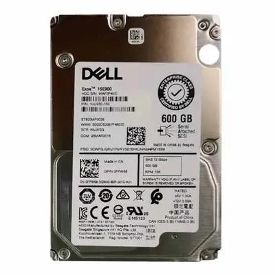 FPW68 Dell 600GB 12Gb/s SAS 15000 2.5-Inch Hard Drive
