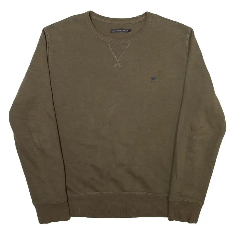 FRENCH CONNECTION Mens Sweatshirt Green Crew Neck M