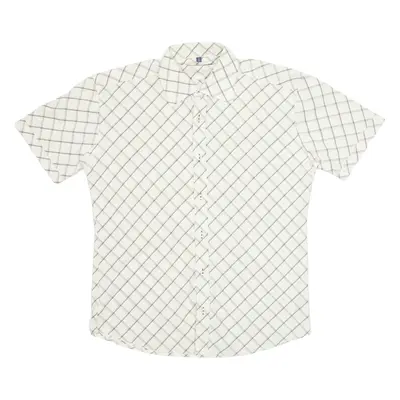 BEN SHERMAN Mens Shirt Cream Diamond M