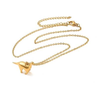 Dinosaur Brass Pendant Necklaces