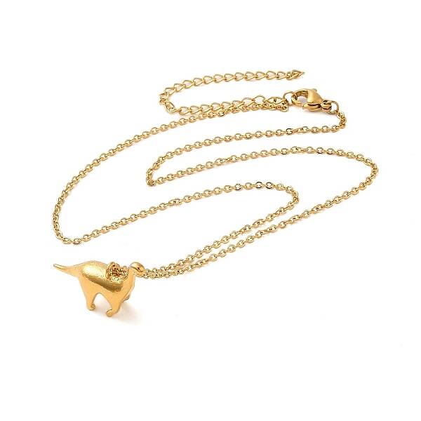 Dinosaur Brass Pendant Necklaces