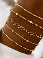 Simple Minimalist Chain Link Bracelet As Summer 2025, Stackable Bracelets, Fashion All-match Accessories for Women, Trendy Ma...