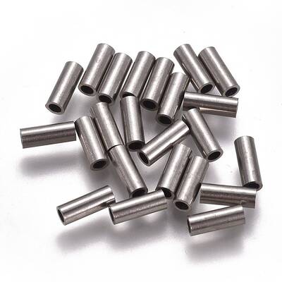 Non-Tarnish 304 Stainless Steel Tube Beads