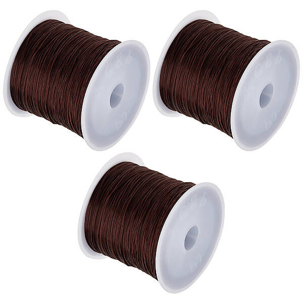 3 Rolls Flat Elastic Crystal String