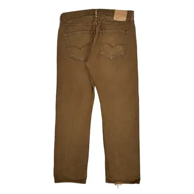 501 Levis Jeans - 36W 31L Brown Cotton