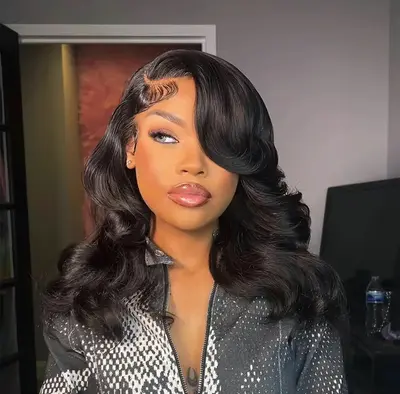 Tinashe Side Part 13x6 & 6x5 Butterfly Layered Cut Loose Wave Pre-plucked C-Side Part with Pre-cut Baby Hair Glueless Wig Pre...