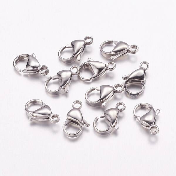 Tarnish Resistant 316 Surgical Stainless Steel Lobster Claw Clasps
