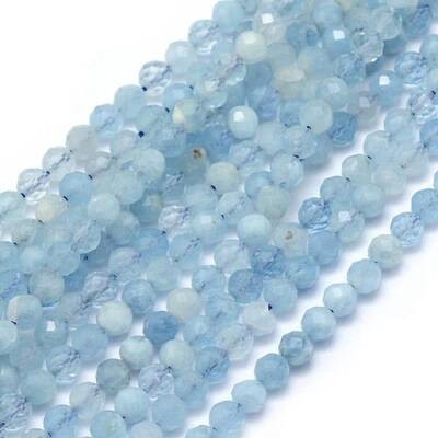 Natural Aquamarine Beads Strands
