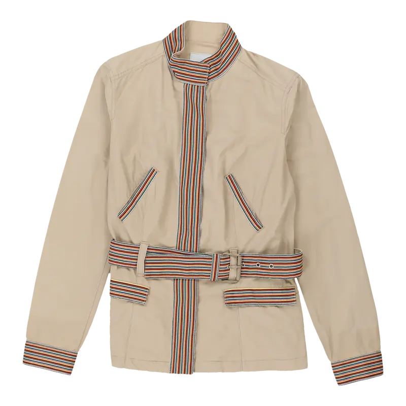 Moschino Jacket - Medium Beige Cotton | Size: medium