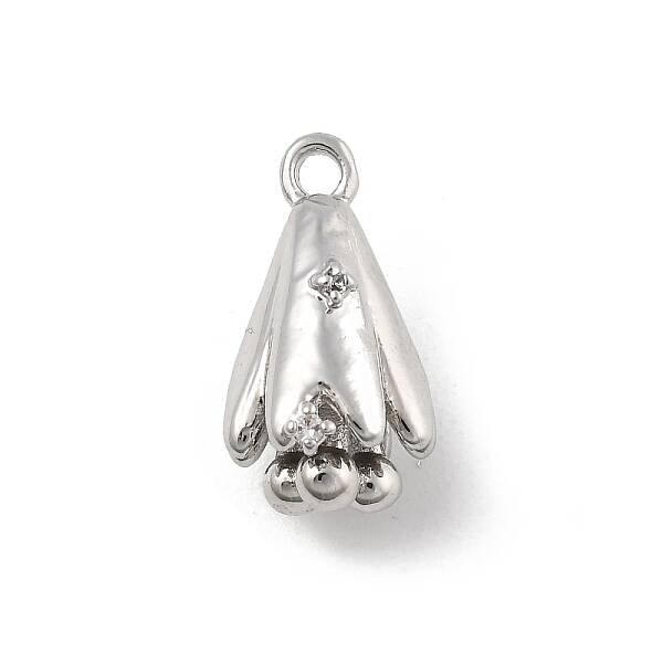Brass Micro Pave Cubic Zirconia Pendants