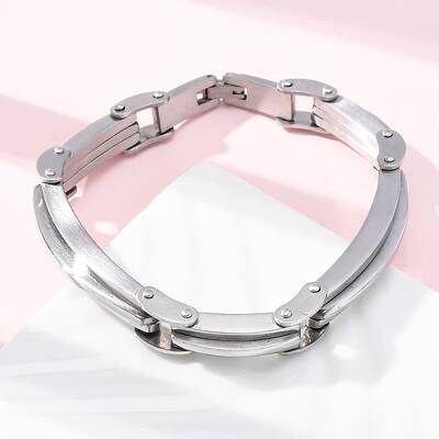 304 Stainless Steel Link Chain Bracelets for Women Men