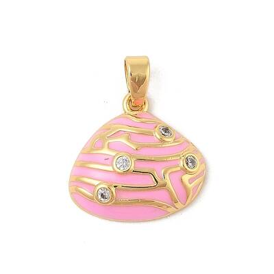 Brass Micro Pave Cubic Zirconia Pendants