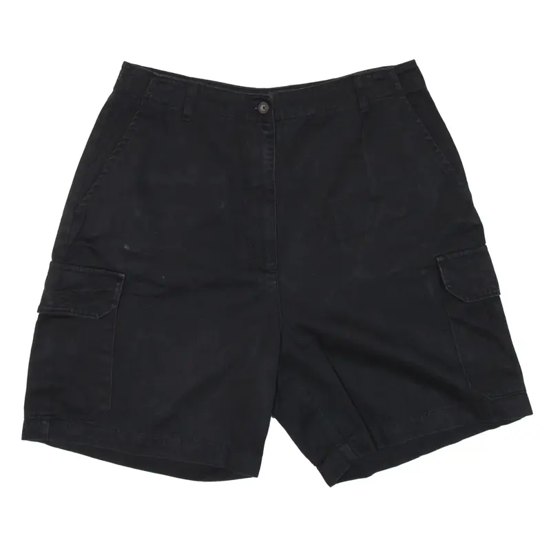 WOOLRICH Cargo Shorts Black Relaxed Womens XS W28