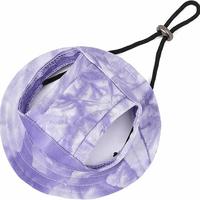 Dog Sun Hat Cute Pet Hat Trucker Hat with Ear Holes for Sun Protection Adjustable Tie-dye Printing Cotton Fisherman's Hat for...