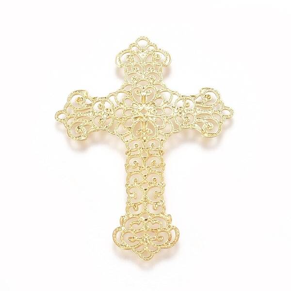 Brass Filigree Joiners Links