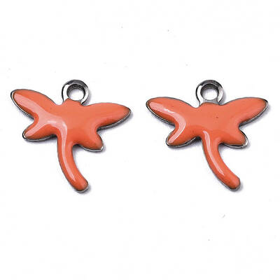 Autumn Theme 201 Stainless Steel Enamel Charms