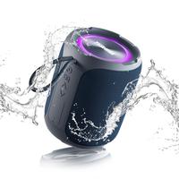 YEAHBOX 40W Portable Wireless Speaker Powerful Sound Stereo, IPX7 Waterproof Shower Speakers with Colorful LED Light, 4-in 1 ...