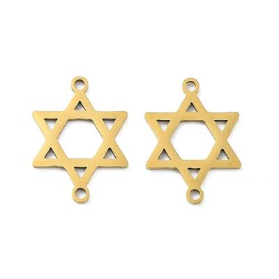 Ion Plating(IP) 201 Stainless Steel Connector Charms