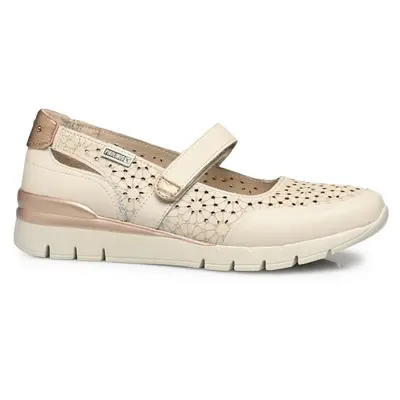 Pikolinos Cantabria W4R-6989 Leather Women's Comfort Shoes - Nata - Size:US 6.5-7 Women