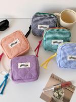 Plaid Pattern Makeup Bag, Durable Makeup Holder Organizer, Portable Cosmetic Storage Bag with Zipper, Versatile Makeup Organi...