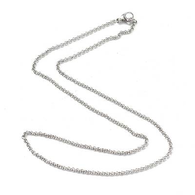 Non-Tarnish 304 Stainless Steel Rolo Chain Necklaces