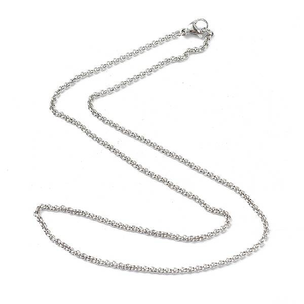 Non-Tarnish 304 Stainless Steel Rolo Chain Necklaces