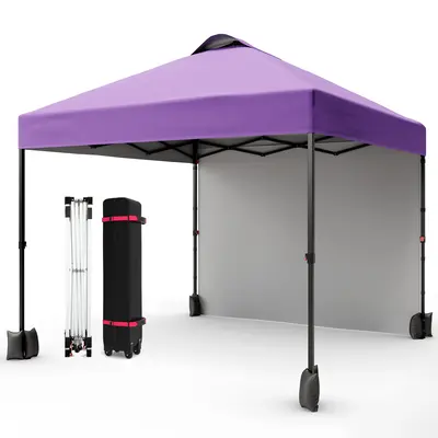 Garvee 10'x10' Pop Up Tent, Pop Up Canopy With Sidewall, UPF 50+, Easy to Set Up Outdoor Canopy, Adjustable Portable Gazebo f...