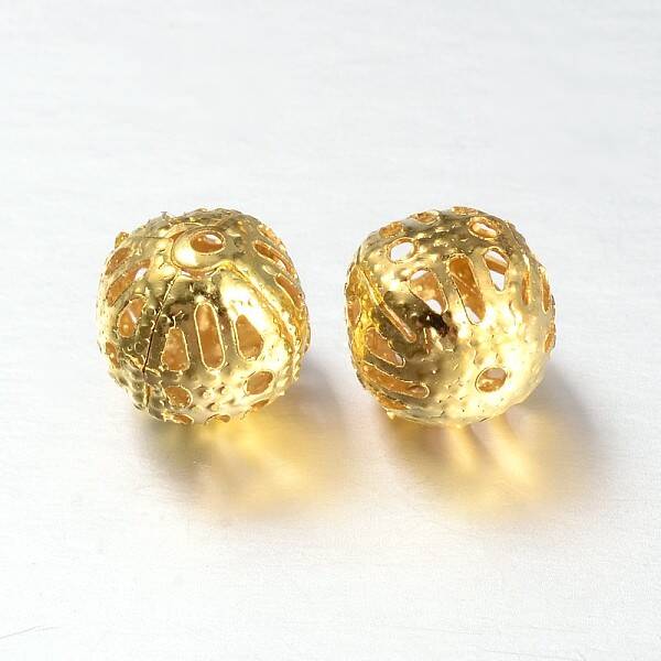 Cube Iron Filigree Beads