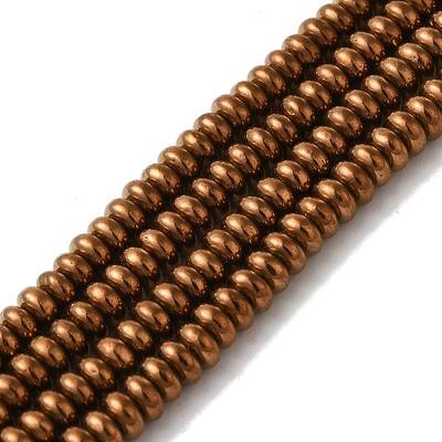 Electroplated Synthetic Non-magnetic Hematite Beads Strands