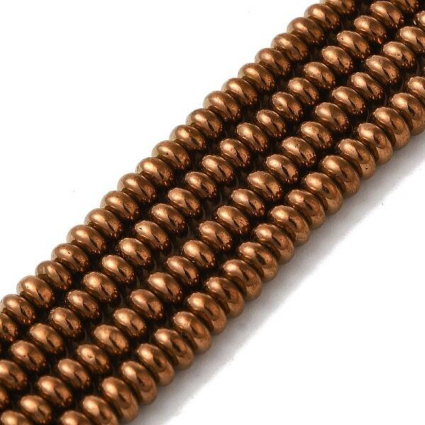 Electroplated Synthetic Non-magnetic Hematite Beads Strands