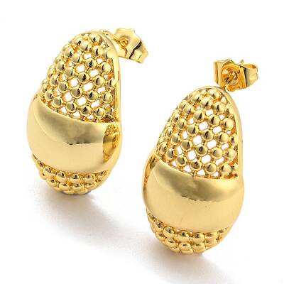 Oval Stud Earrings
