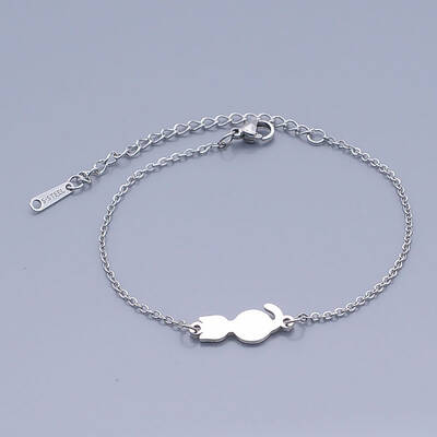 Tarnish Resistant 201 Stainless Steel Kitten Link Bracelets