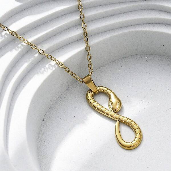 Infinity Snake 304 Stainless Steel Pendant Necklaces