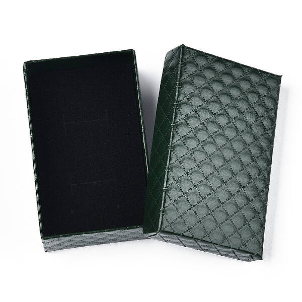 Rhombus Textured Cardboard Jewelry Boxes
