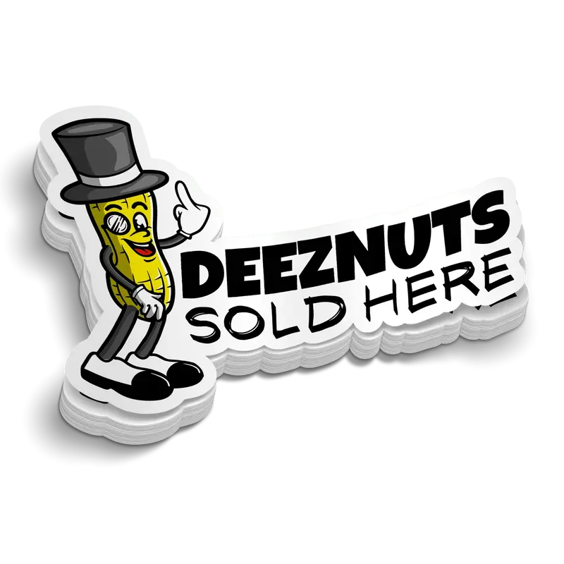 DeezNuts Sold Here - Hard Hat Decal
