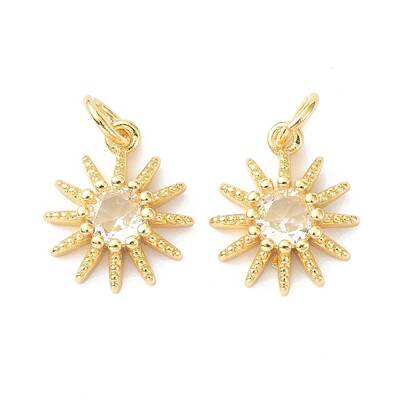 Brass Cubic Zirconia Charms
