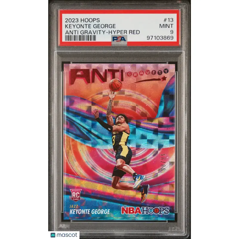 Keyonte George PSA 2023 Panini NBA Hoops Anti Gravity #13 9