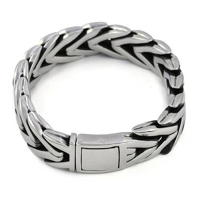 304 Stainless Steel Cuban Link Chain Bracelets for Men