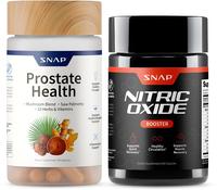 Snap Supplements Nitric Oxide Booster & Prostate Health Support Bundle - 90 Capsules & 60 Capsules - Gluten Free Sugar Free C...