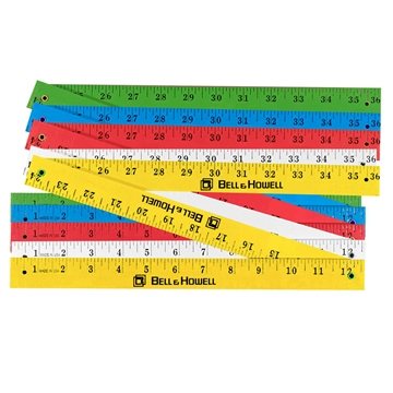 250 Custom Folding Yardsticks - Enamel Finish - 3-Section