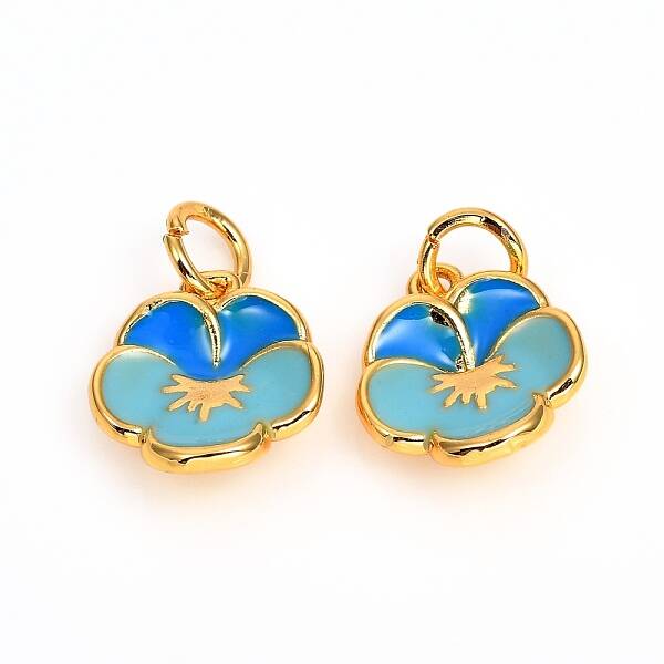 Brass Enamel Charms