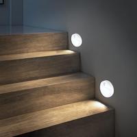 LED Motion Sensor Night Light, Automatic On & Off LED Night Light, Batteries Required LED Night Light for Kitchen, Bathroom, ...
