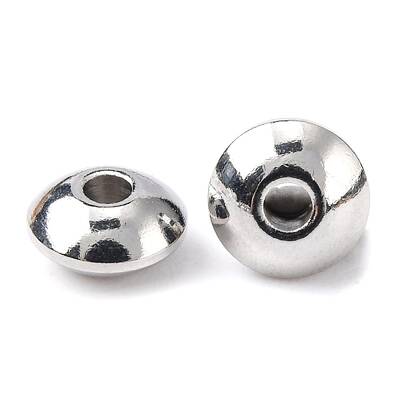 Tarnish Resistant Rondelle 304 Stainless Steel Beads