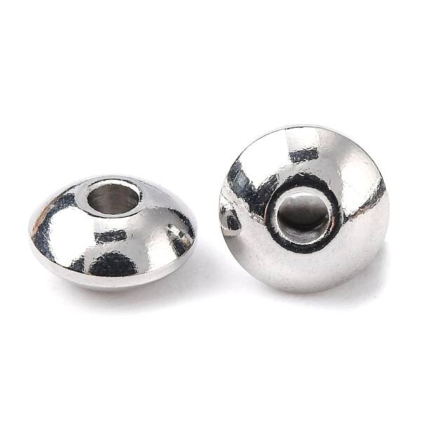 Tarnish Resistant Rondelle 304 Stainless Steel Beads