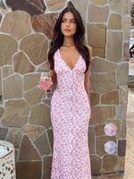 Women's  Dress, Sexy Elegant Deep V Neck Sleeveless Dress for Casuasl Party Holiday Vacation, Ladies Spring & Summer Clothes,...