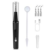 Dental Cleaner Cleaning Kit With LED Light and 5 Adjustable Modes Remove Tartar Plaque Gentle Cleansing