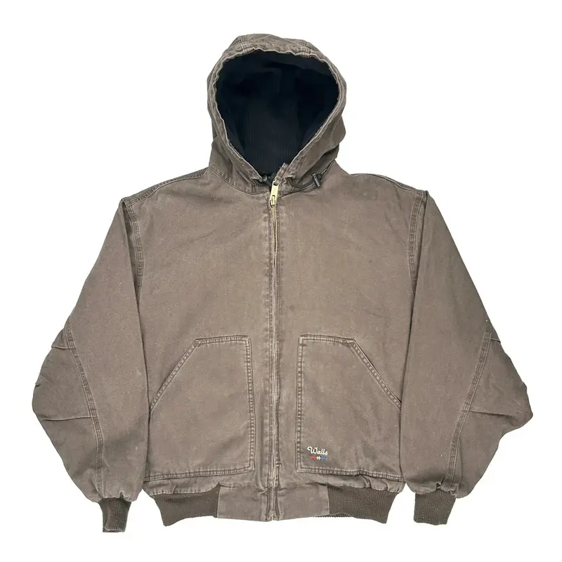 Workwear Walls Oversized Jacket - Large Brown Cotton