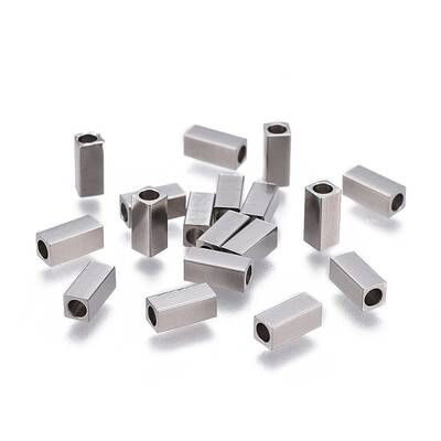 Tarnish Resistant 201 Stainless Steel Tube Beads
