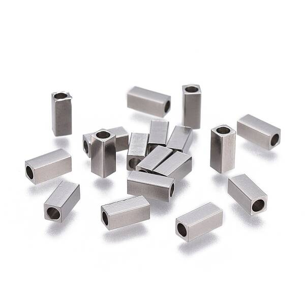 Tarnish Resistant 201 Stainless Steel Tube Beads